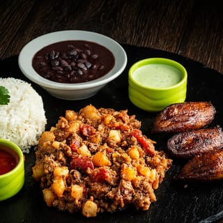 BEEF PICADILLO PLATE